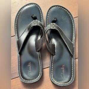 Clarks Women’s Leather Flip-Flops sz 10